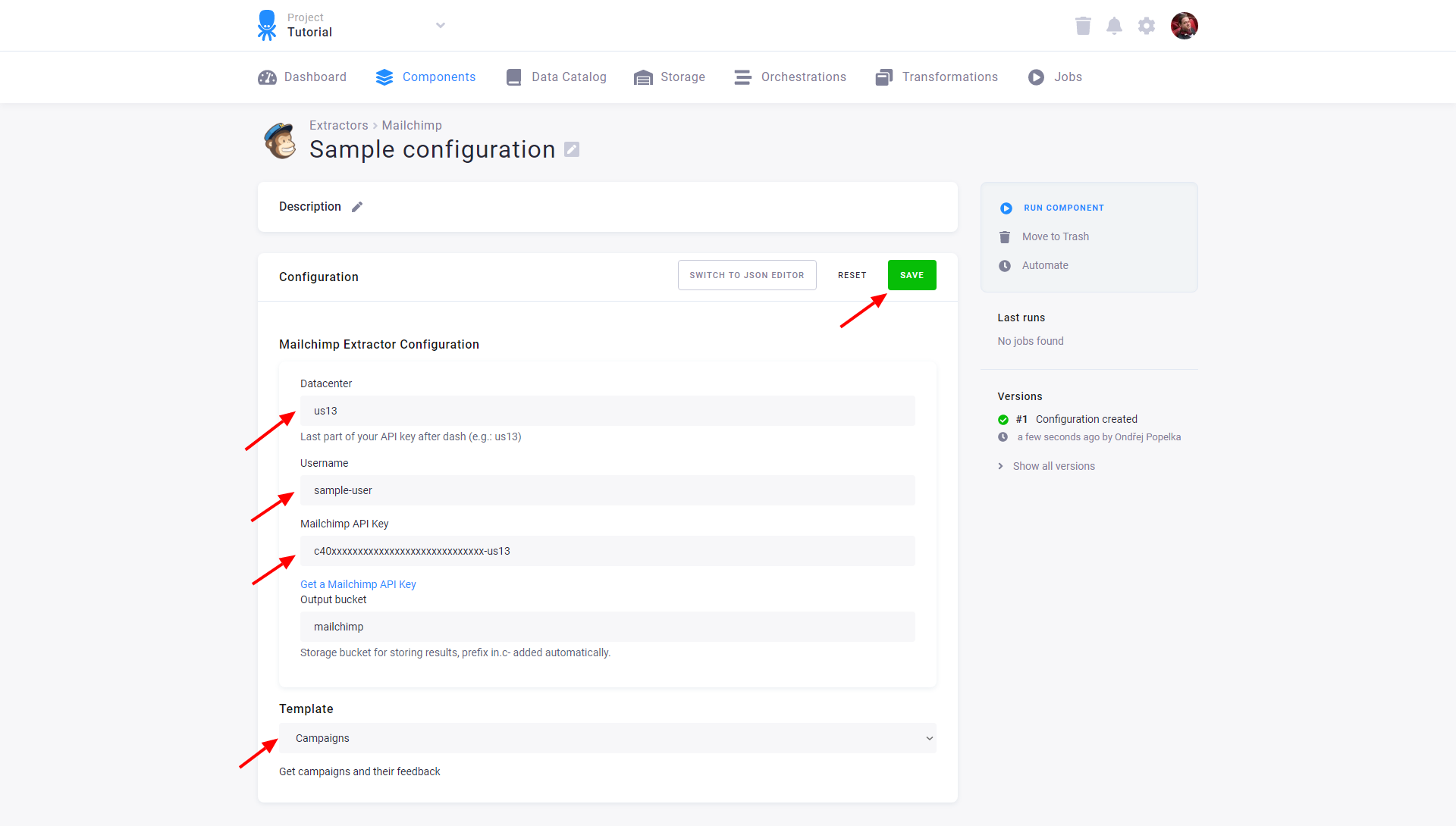Mailchimp Configuration