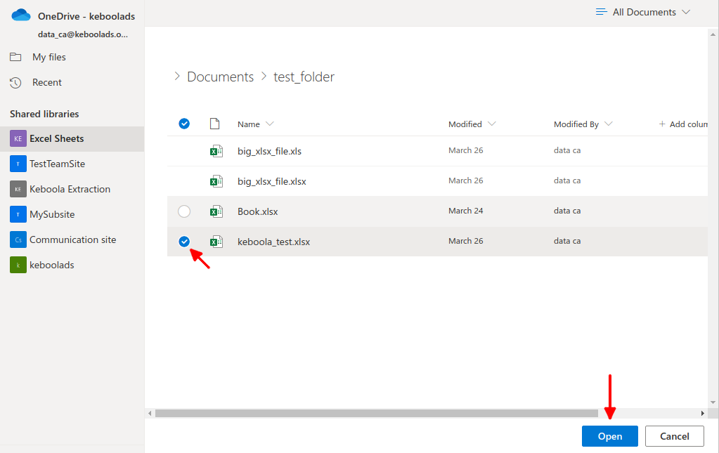 Screenshot - Select file