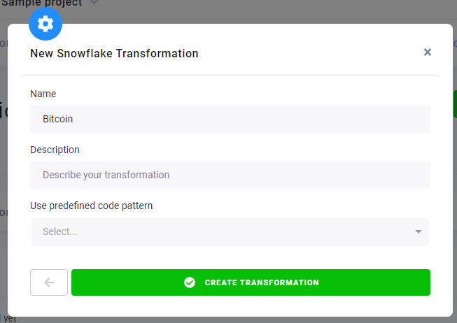 New snowflake transformation